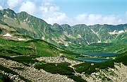 Tatry lato, Dolina Pieciu Stawow Polskich, Przedni i Wielki Staw. Liptowskie Mury.