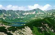 Tatry lato, Dolina Pieciu Stawow Polskich, Przedni i Wielki Staw. Liptowskie Mury, Gladki Wierch i Gladka Przelecz.