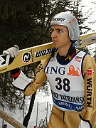 Puchar Swiata w skokach Zakopane 18.01.2004. Spaeth Georg GER 4 miejsce.