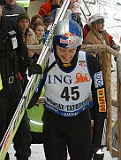 Puchar Swiata w skokach Zakopane 18.01.2004. Adam Malysz POL 2 miejsce.