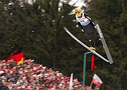Puchar Swiata w skokach Zakopane 18.01.2004. Uhrmann Michael GER 16 miejsce.