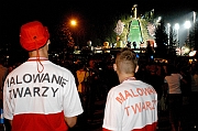 25.08.2007 Zakopane , Wielka Krokiew , Letnie Grand Prix w skokach narciarskich na igielicie. N/z skocznia i kibice.
Fot. Marcin Jozefowicz/REPORTER